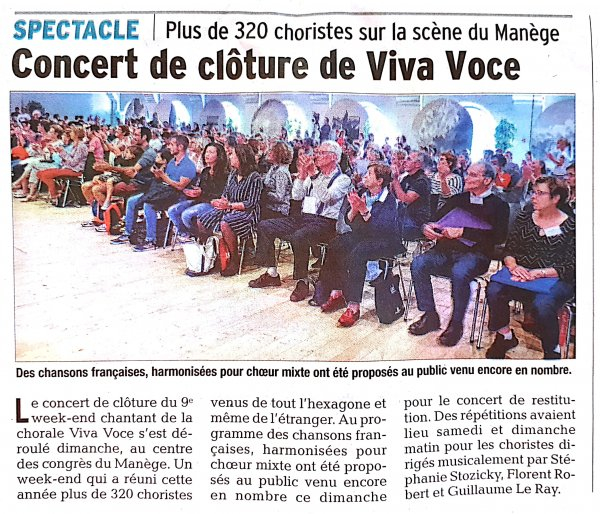 Chorale Viva Voce Chambéry - Groupe vocal choeur mixte adulte - Événements, actualités - article du blog - Aubade de fin de stage du 9ème week-end chantant